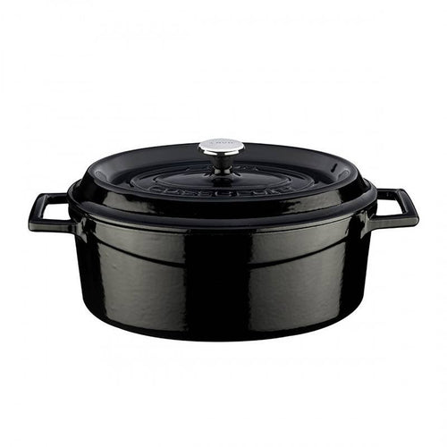25 Cm Paderno Ovale Kasserolle aus emailliertem Gusseisen