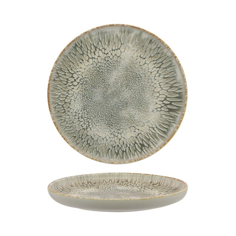 22 Cm Dust Assiette plate en grès Set 4 Pcs