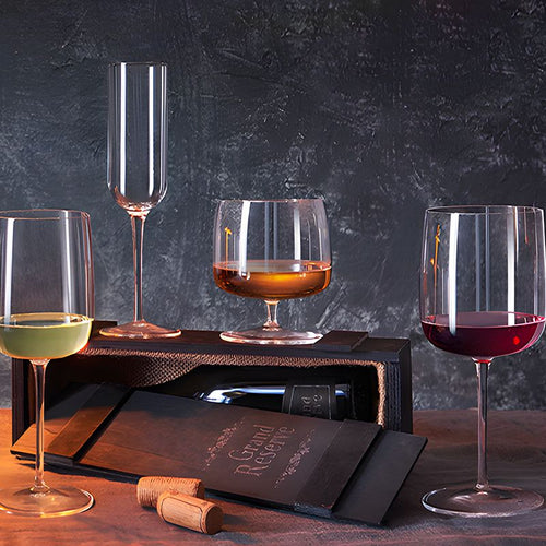 50 Cl Bormioli Luigi Vinalia Calice Snifter In Vetro Set 6 Pezzi