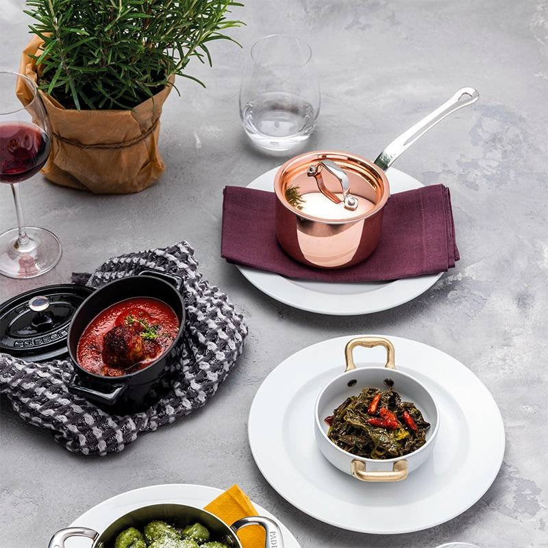 Paderno Serie 15600 Miniature Casserole Haute Avec Manche 3 Ply