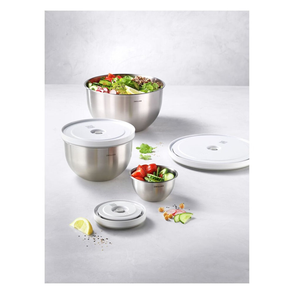 Zwilling Fresh & Save set bols avec couvercles sous vide en acier inoxydable - set 6 pièces