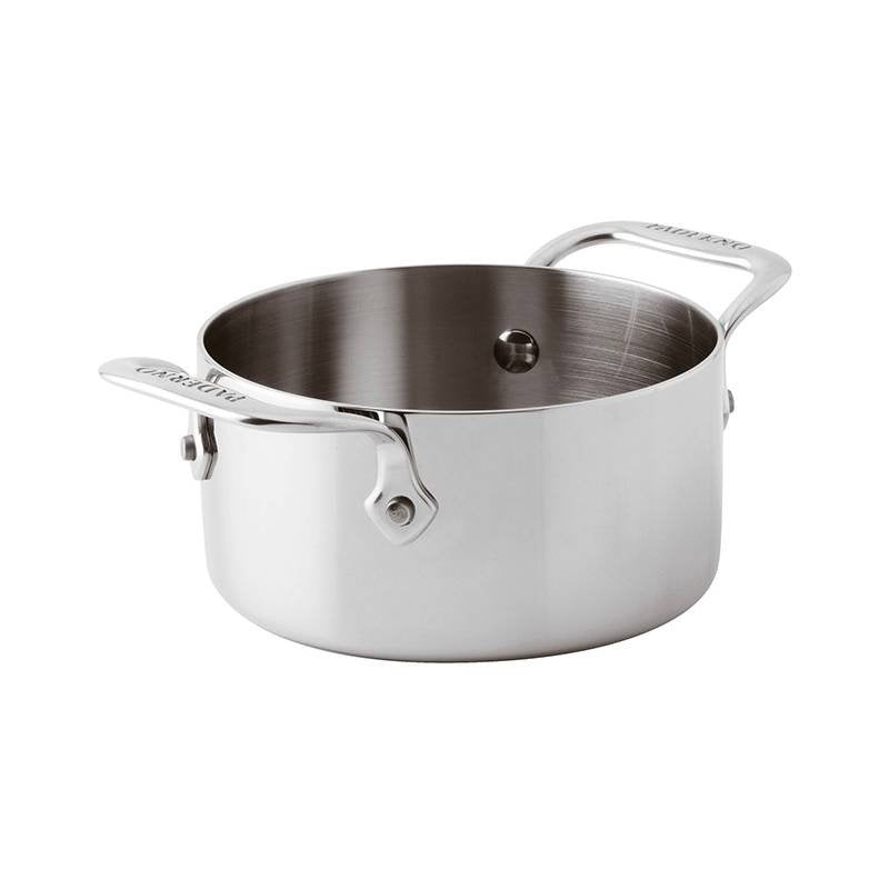 10 cm - Paderno Series 12200 Miniatur Niederer Kochtopf Aus Edelstahl