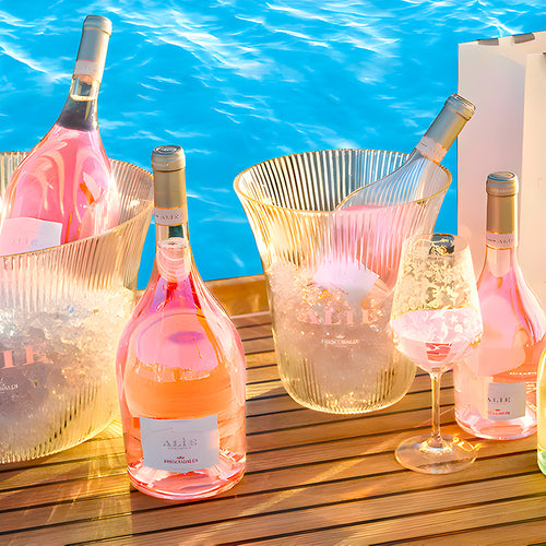 Italesse Plaza Flaschenhalter-Eimer Alie Limitierte Auflage aus Glas