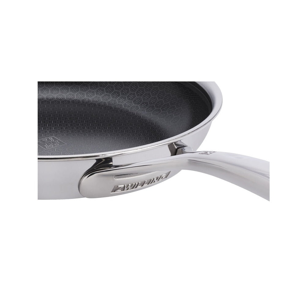 Zwilling Peak anti-aanbak ondiepe pan in roestvrij staal met Ceraforce Hycoat coating