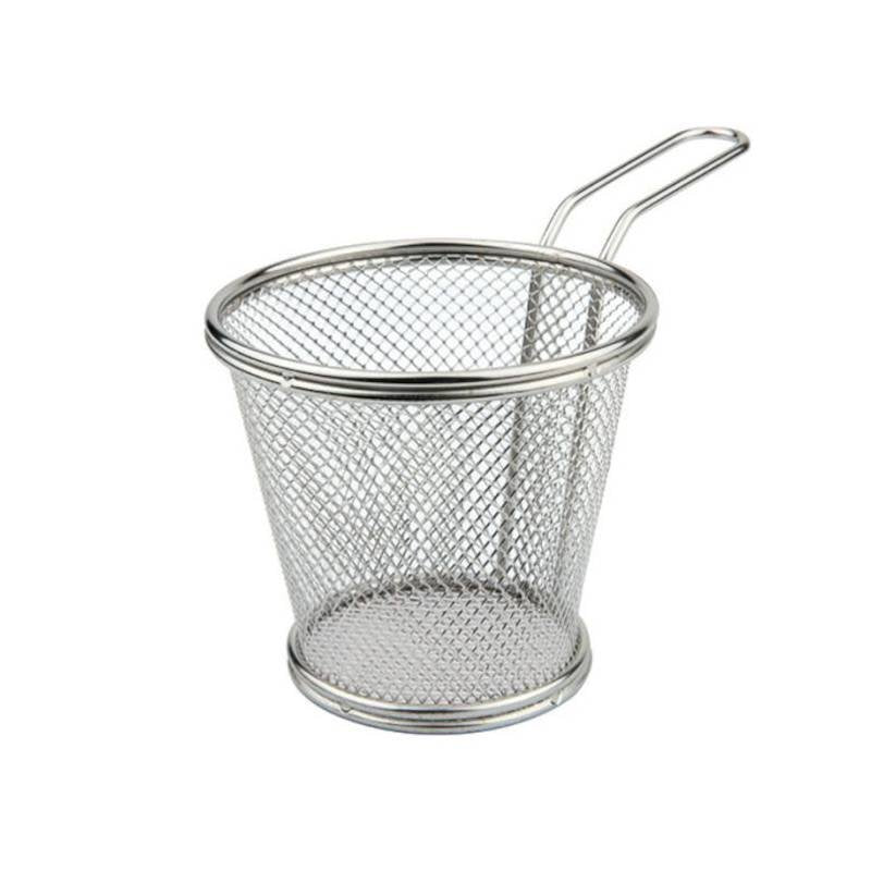 12 Cm Ilsa Mini Panier À Snack Rotondo En Acier Inoxydable 18/10