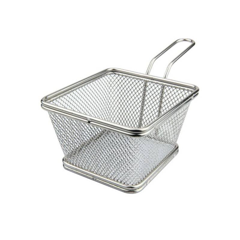 12 Cm Ilsa Mini-Snackkorb Quadrato Aus Edelstahl 18/10