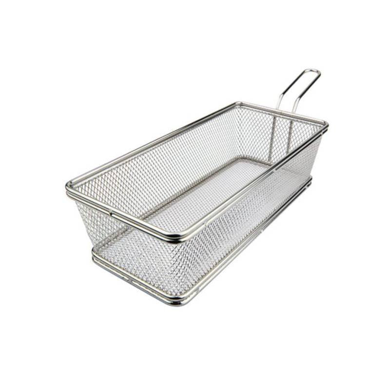 21X11 Cm Ilsa Mini Panier à Snack Rectangulaire En Acier Inoxydable 18/10