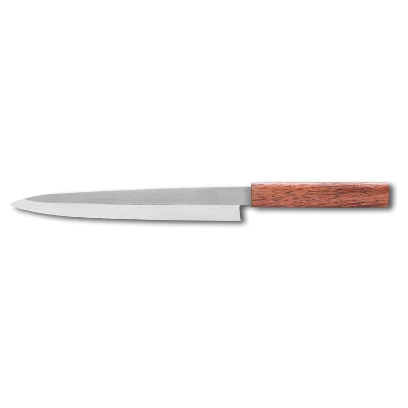 23 Cm Ilsa Asia Cuchillo yanagiba de acero inoxidable madera