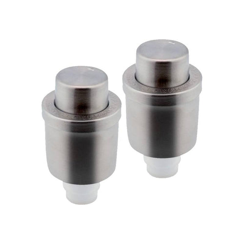 Ilsa Mixage Bouchon sous vide conserve vin en acier inoxydable avec indicateur de date set 2 pièces