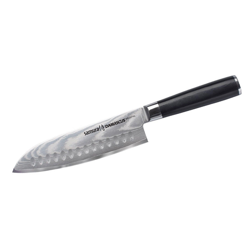 Samura Damascus Cuchillo Santoku En Acero Damasco