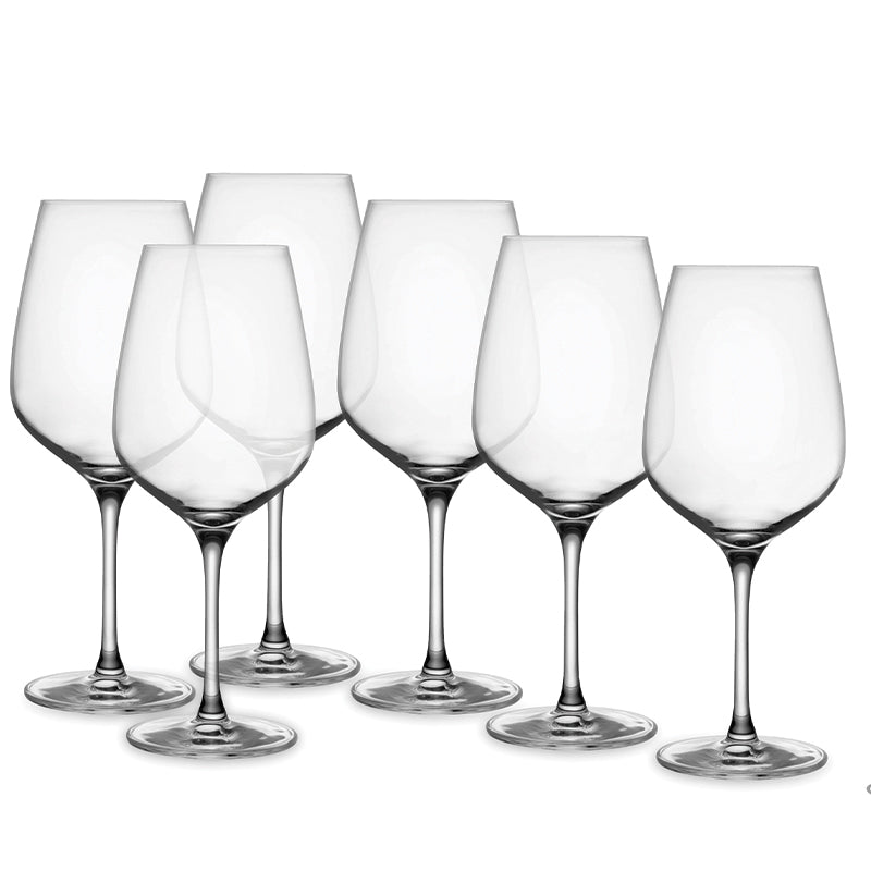 53 Cl Nude Refine Copa de Vino Tinto en Vidrio - Set de 6 Piezas