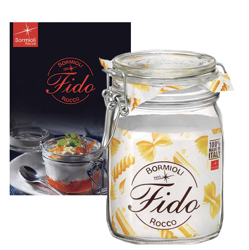 100 Cl Bormioli Rocco Fido Vasetto Ermetico In Vetro Con Ricettario Fido