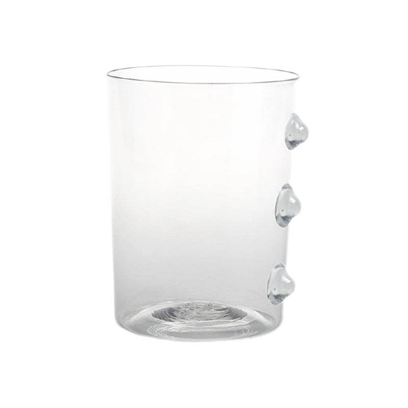 37 Cl Zafferano Petoni Verre À Eau 3 Points Verticaux En Verre Borosilicate Set 6 Pezzi