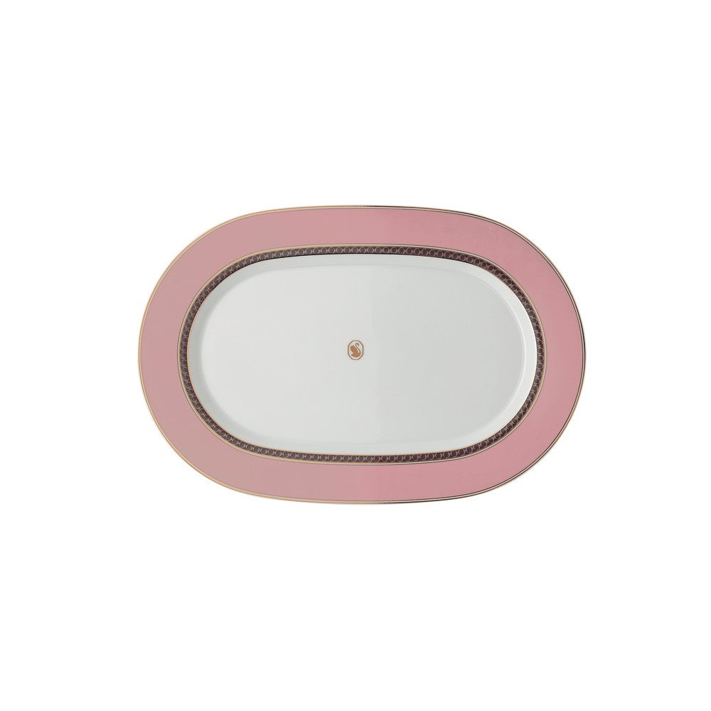 36.2 x 24.2 cm - Swarovski x Rosenthal Signum Plato de servir de porcelana