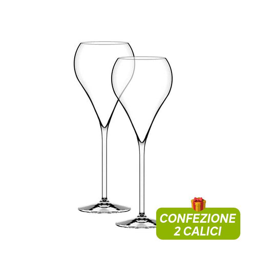 38 Cl Italesse Grand Balloon Champagnerflöte aus Glas Set mit 2 Teilen