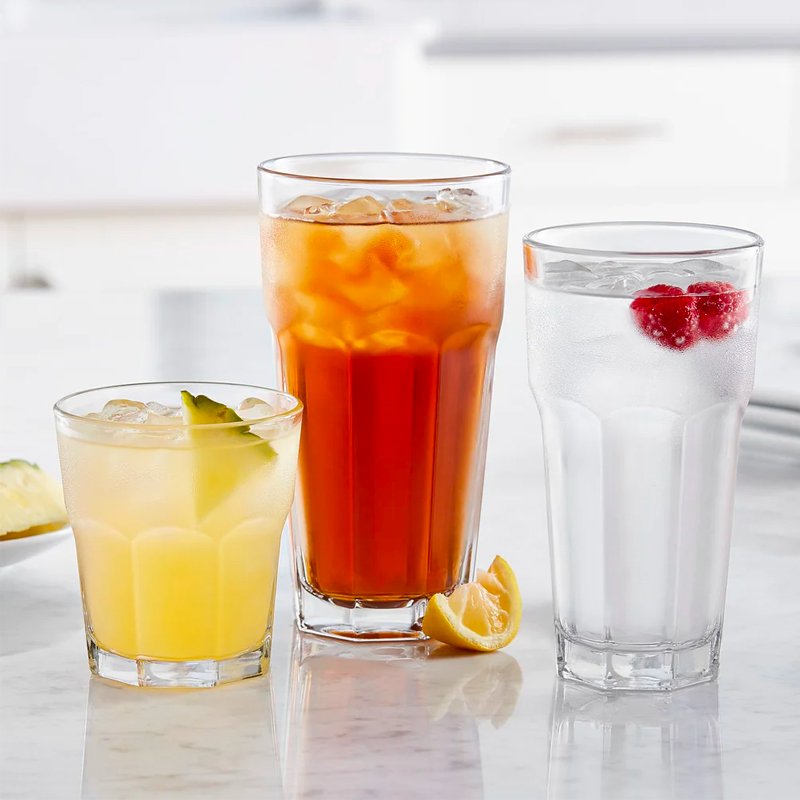 47 3 Cl Onis Gibraltar Vaso para bebidas de vidrio Set de 12 piezas