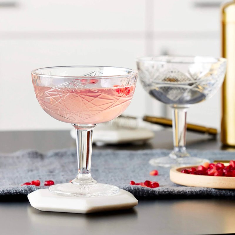 25 Cl Onis Hobstar Copa cocktail de vidrio Set de 12 piezas