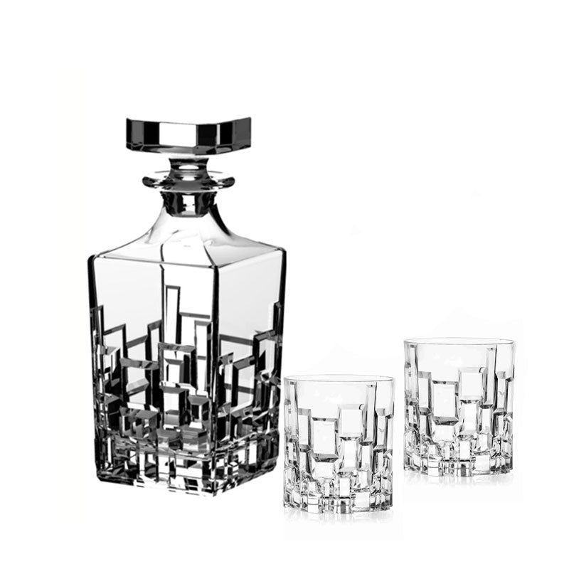 Rcr Etna Whisky Set In Glass Set 7 Pcs