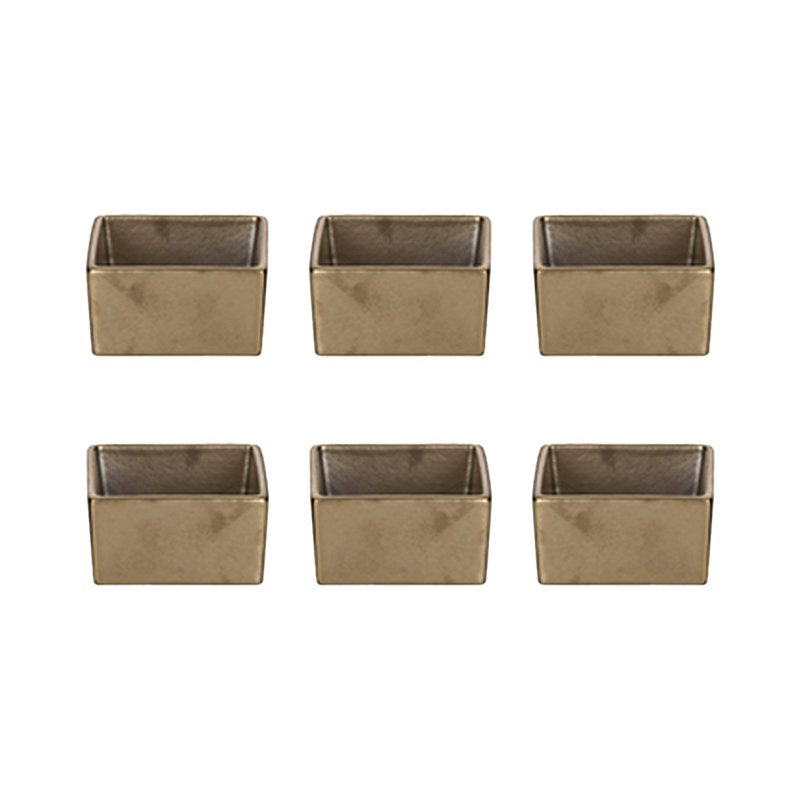 6X6 Cm Etna Petite Coupe En Porcelaine Set de 6 Pcs