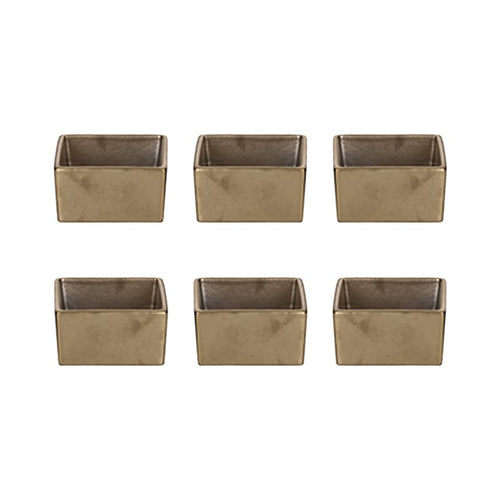 6X6 Cm Etna Coppetta In Porcellana Set 6 Pz
