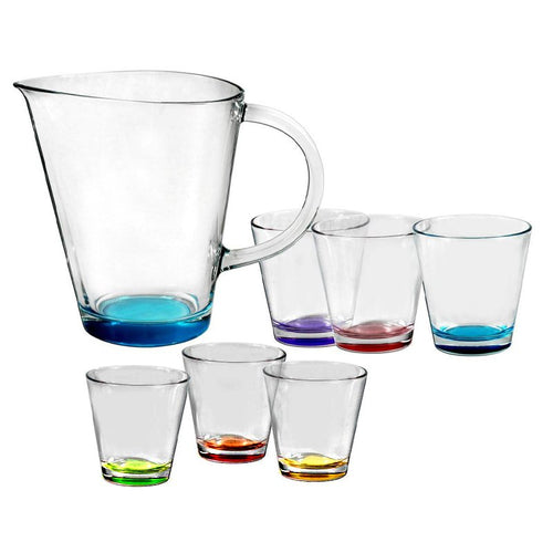 Pasabahce City Set Vasos Para Bebidas En Vidrio Set 7 piezas