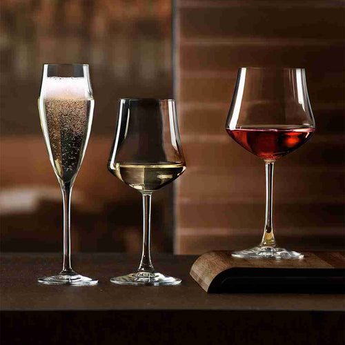18 Cl Rcr Ego Calice Flute In Vetro Set 6 Pezzi