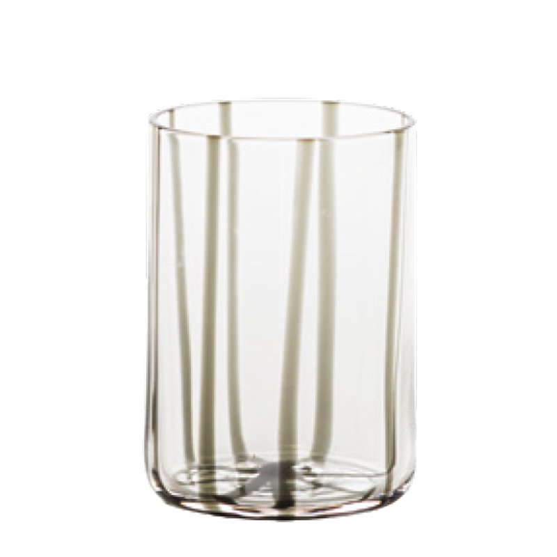 35 Cl Zafferano Tirache Bicchiere Acqua In Vetro Borosilicato Set 6 Pezzi