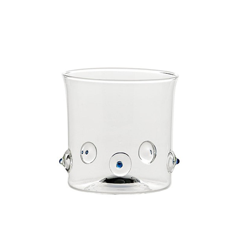 38 Cl Zafferano Patea Bicchiere Acqua Punti Colorati In Vetro Borosilicato Set 6 Pezzi
