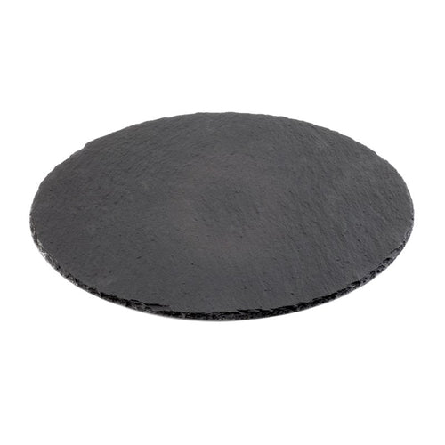 33 Cm Aps Plat de Service Rond en Ardoise