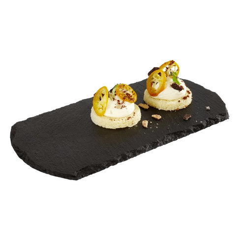 20x10 cm APS assiette plateau rectangulaire en ardoise