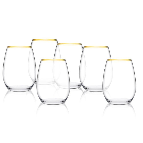 35 Cl Pasabahce Amber Bicchiere Vino Rosso In Vetro Set 6 Pezzi