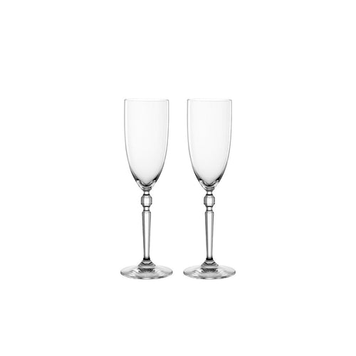 23 cl - Nachtmann Heritage Flûte Champagne En Verre Cristallin - Lot de 2 Pièces