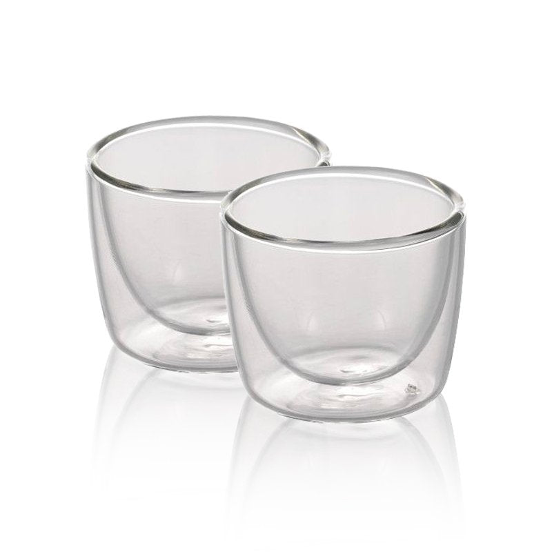 7 Cl Ilsa Double-Wall Coffee Cup In Borosilicate Glass Set of 2 Pcs