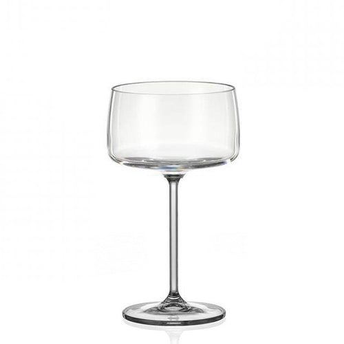 22 Cl Crystalex Bohemia Bohemia Coppa Champagne In Vetro Set 6 Pezzi