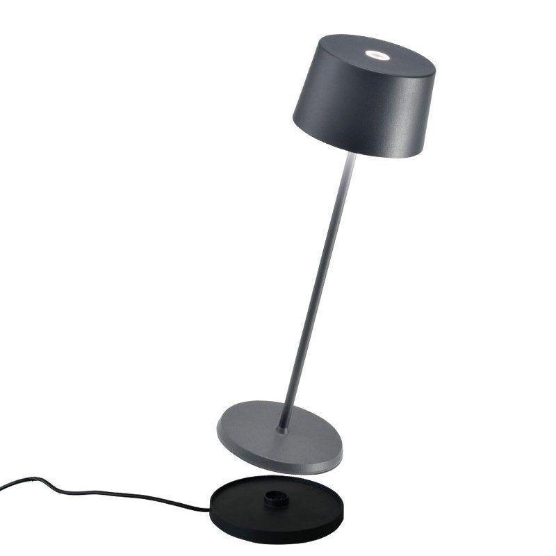 35 Cm Zafferano Olivia Lampada Da Tavolo