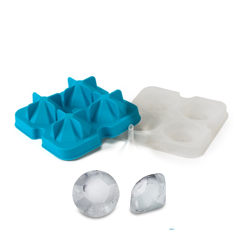 4 Formes Ilsa Mixage Moule glaçons diamant en silicone