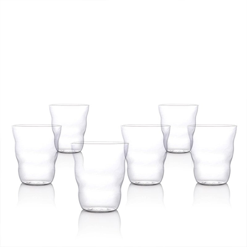 37 Cl Italesse Cloud Tarro de agua de vidrio borosilicato Set de 6 piezas