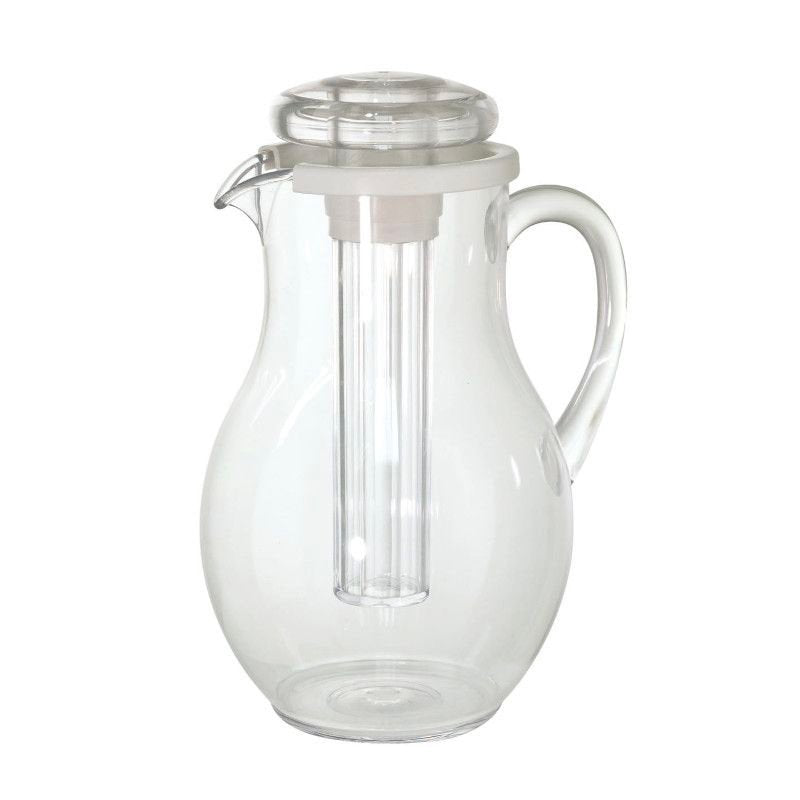 3 L Ilsa Crystal Gemma Carafe In MS With Stopper And Cooler In Polycarbonate