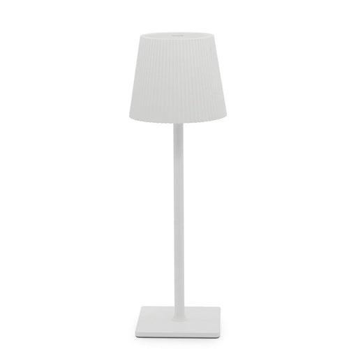 34 Cm Plisse Lampe de Table en Aluminium