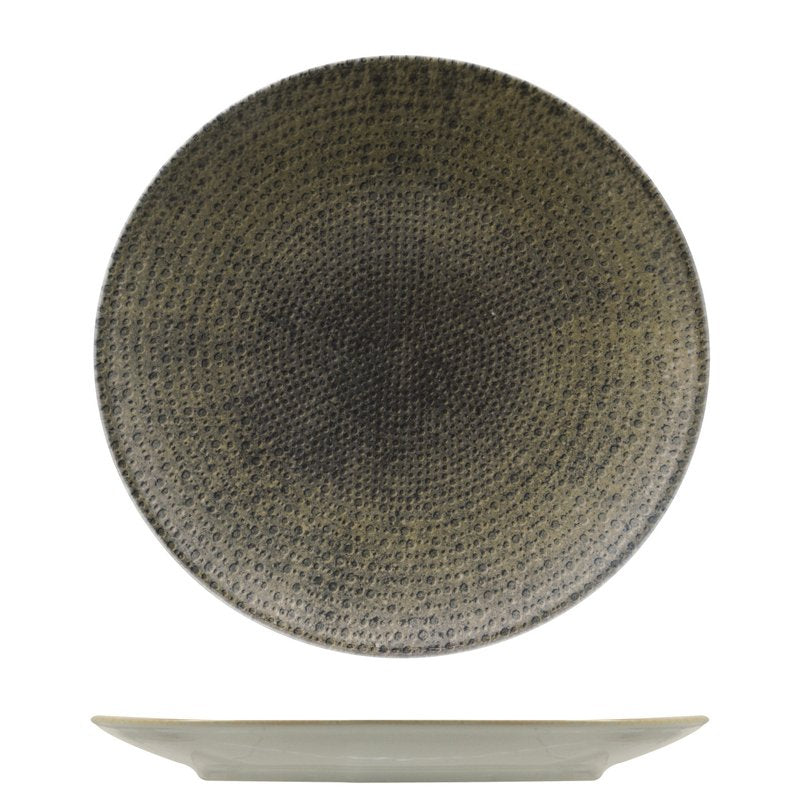21 cm Saturnia Nail fruit dessert plate in porcelain set of 12