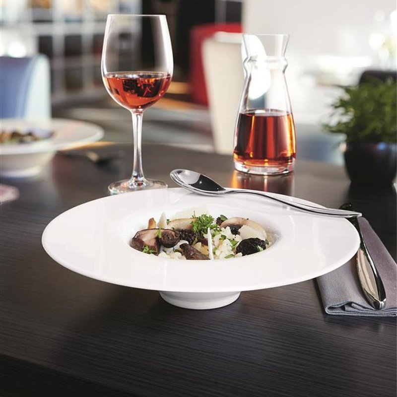 29 Cm Arcoroc Solution Assiette à Pâtes en Verre Opale Set 6 Pcs