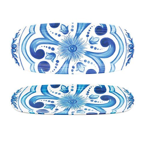 39 5X16 Cm Guzzini Blues Plateau de service rectangulaire en mélamine Set 2 pièces