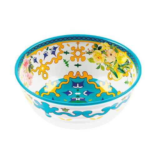 22 Cm Guzzini Flower And Lemon Coupe En Mélamine Set 2 Pcs