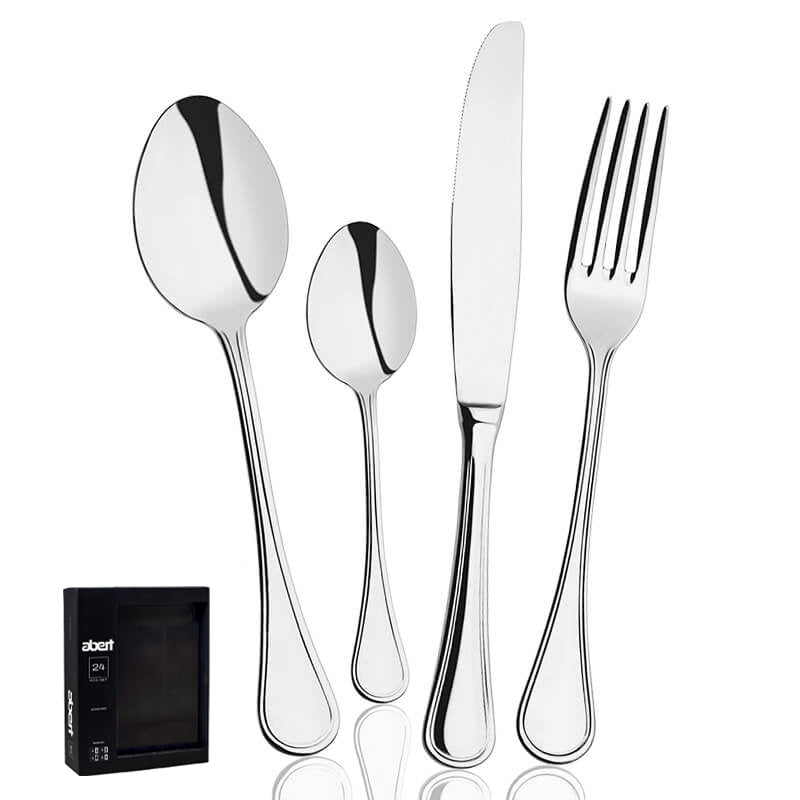 Abert Imperial Servizio Posate In Acciaio Inox Set 24 Pz