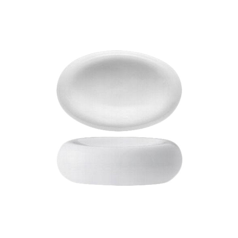 15x10 cm Stone assiette de présentation ovale en porcelaine set de 6