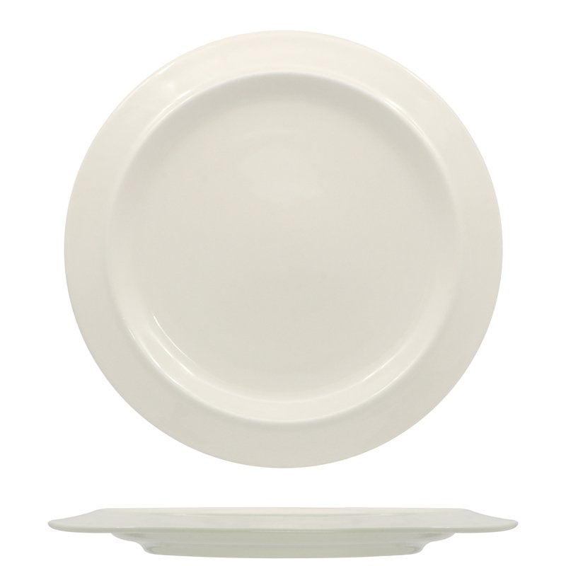 29 Cm Ariane Kama Flat Plate in Porcelain Set 6 Pcs