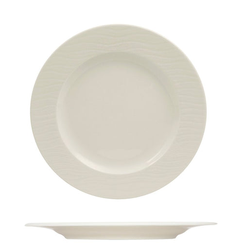 29 Cm Ariane Ripple Flacher Teller aus Porzellan Set 6 Stk