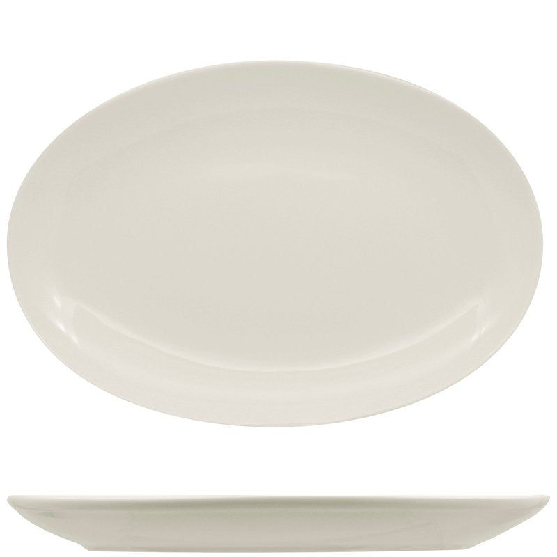 36 Cm Ariane Vital Coupe Ovaal serveer dienblad van porselein Set van 6 st