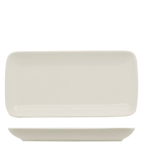 36X16 5 Cm Ariane Buffet Plateau de service rectangulaire en porcelaine Set 6 pièces