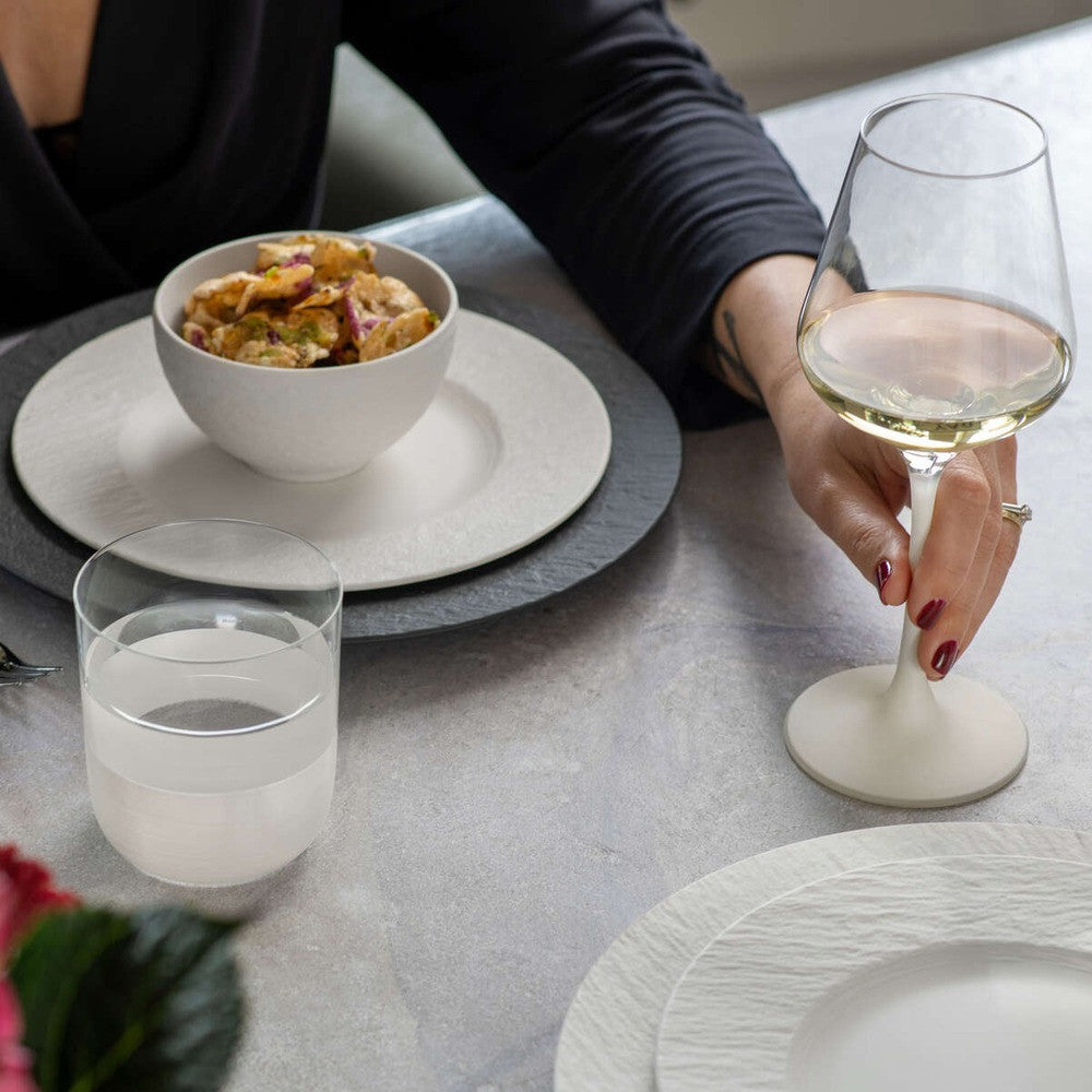 4 cl - Villeroy & Boch Manufacture Rock Blanc Bicchierino Shot In Vetro Cristallino - Set 4 Pz